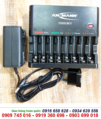 Ansman Powerline 8, Máy sạc pin AA, AAA thông minh Ansmann Powerline 8 - mỗi lần sạc được từ 1-8 pin